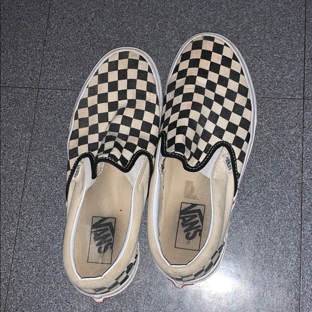 Vans checkered slip inside